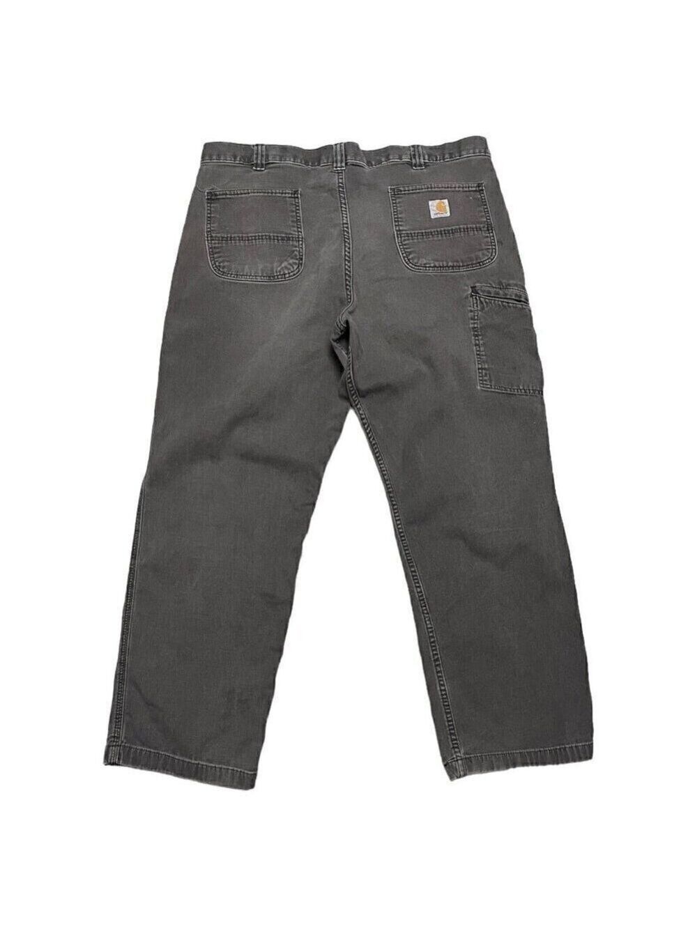 Carhartt Relaxed Fit Cargo Carpenter Designer Work Khaki Pants 38x30